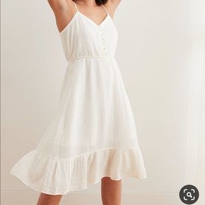Aerie Beautiful Cream Summer Dress